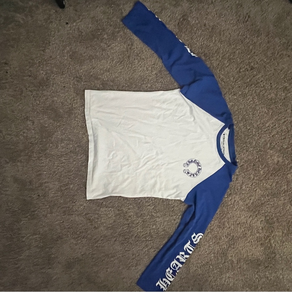 Blue and white chrome hearts Long sleeve